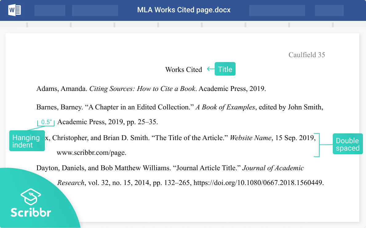 How To Create A Works Cited Page Mla