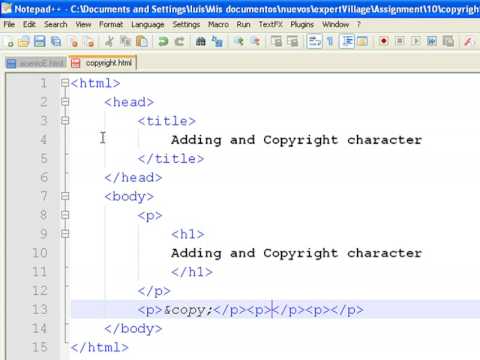 copyright symbol text character