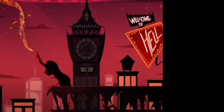 A scene in Hazbin Hotel