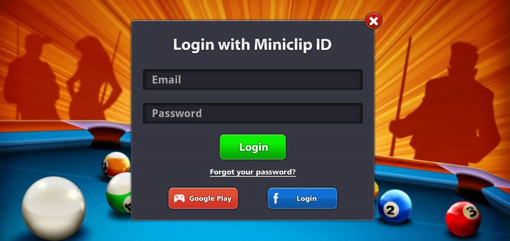 Creating a Miniclip ID using our email address is longer possible