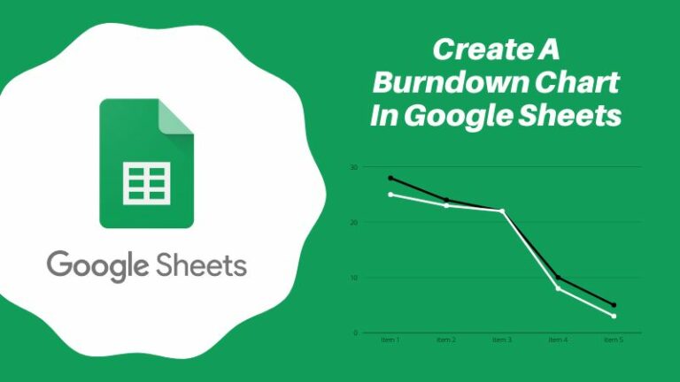 How To Create A Burndown Chart In Google Sheets In 4 Easy Steps
