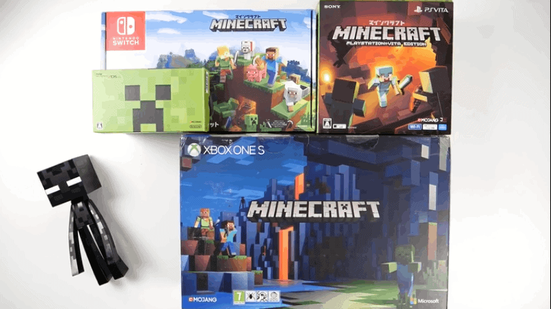 nintendo minecraft game boxs