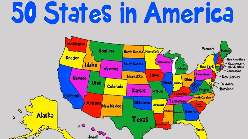 How many states are in USA