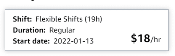 Amazon flex shift 19 hours