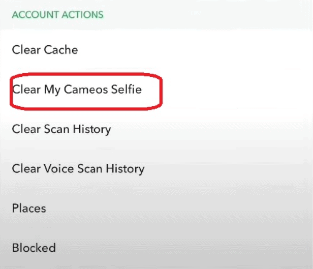 Clear My Cameos Selfie