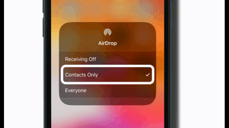 contact only airdrop