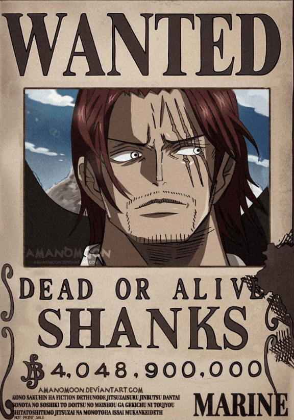 Shanks's bounty was 1.04 (or 1.004) billion berries