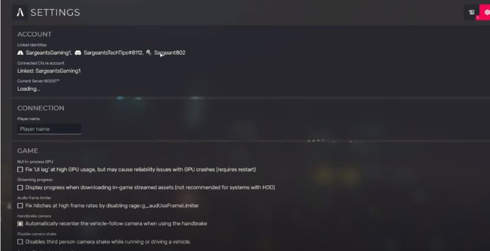 FiveM Menu way too laggy in Full Screen until a join a game