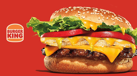 A tasty Burguer King hamburger