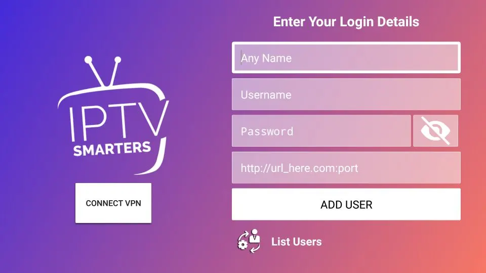 IPTV Smarter is commonly used for Smart TVs