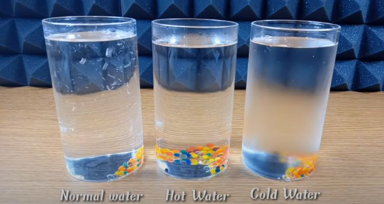 Can the temperature of water change orbeez?