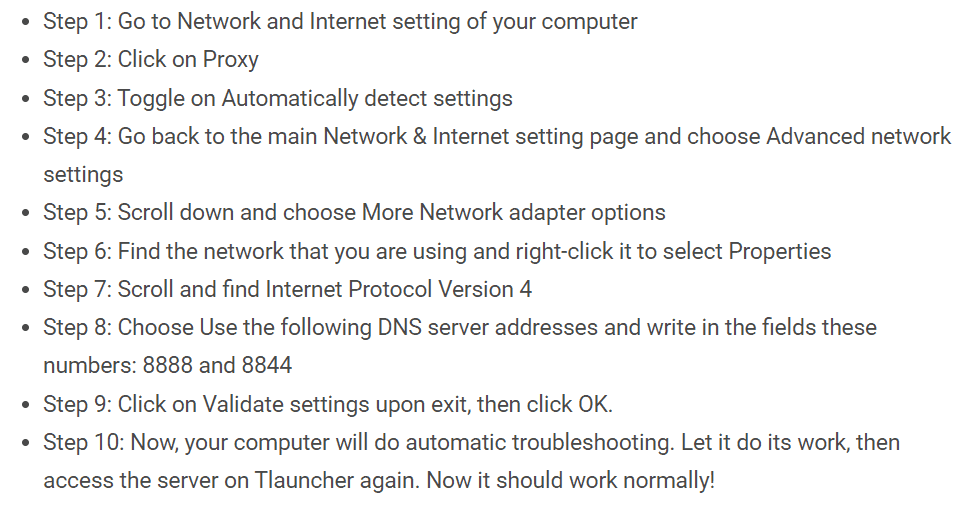 Fix Tlauncher Can't Connect To Aternos Server