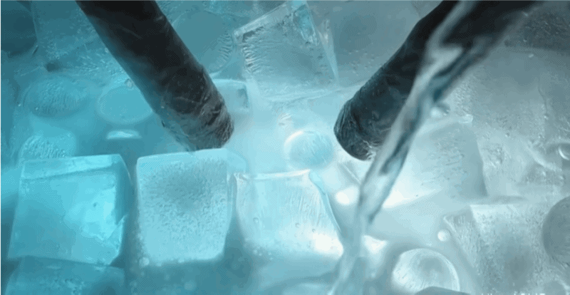 Making ice is easy.