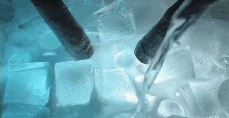 ice in gas station