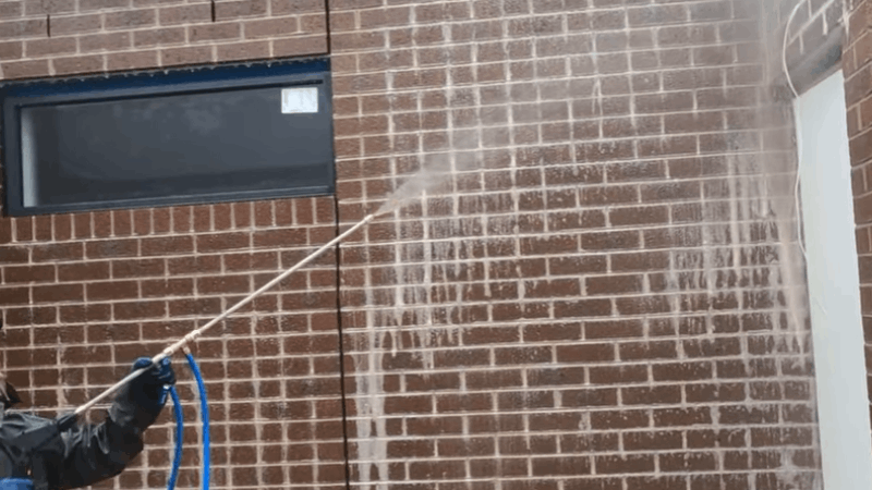 how do you clean brick without a pressure washer