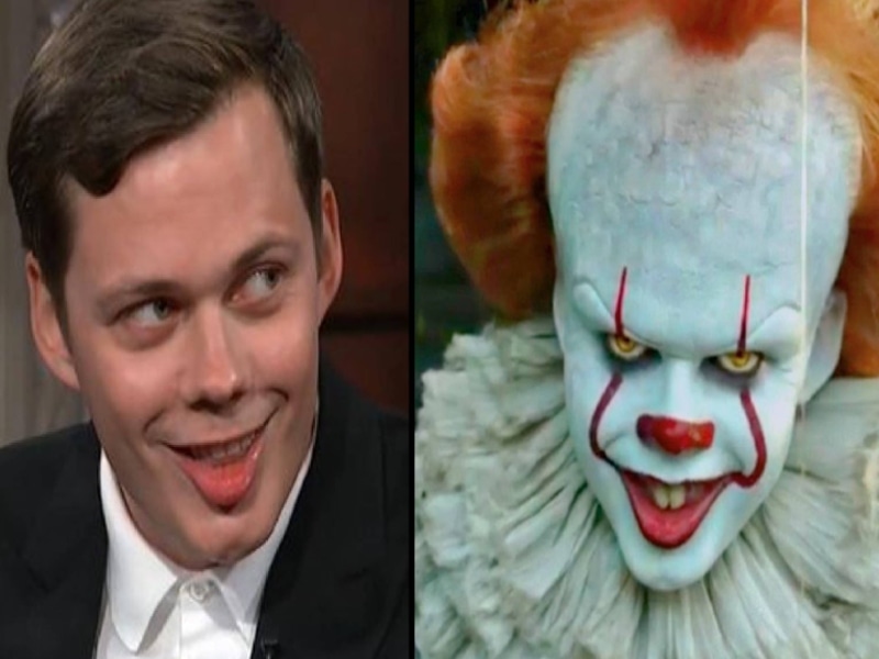 Skarsgård does the Pennywise smile in real life