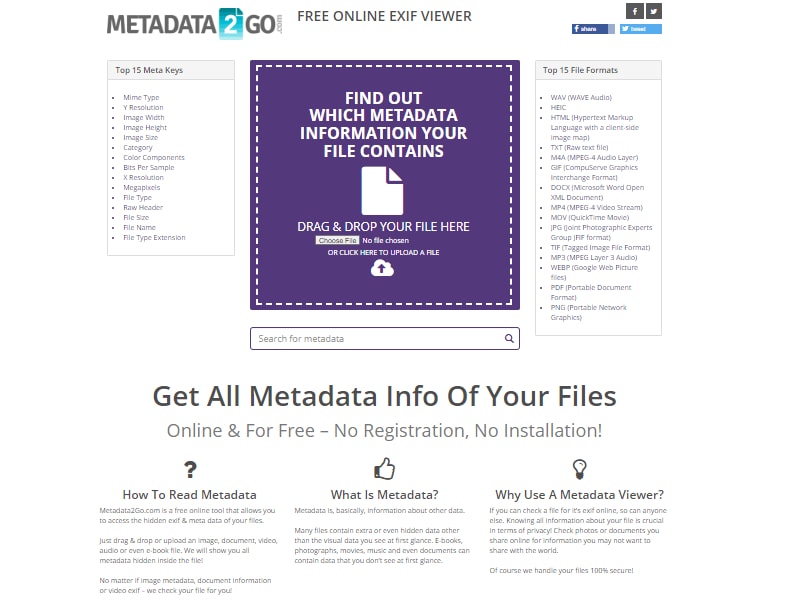 Using the Metadata 